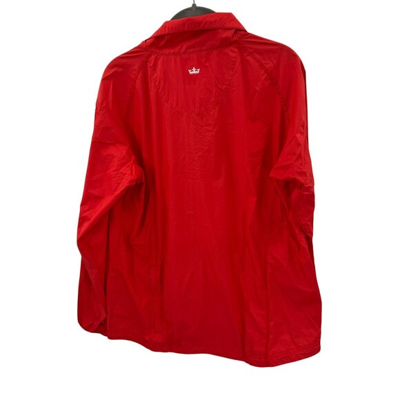 Peter Millar Masters Collection Red Windbreaker Jacket Mens Size Large - Picture 3 of 7
